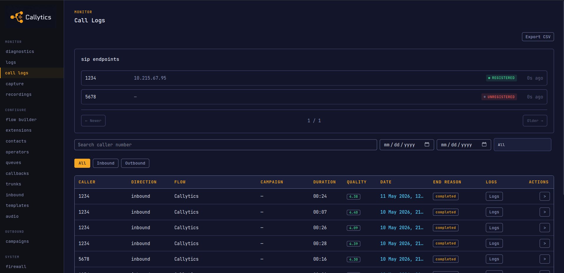 Call Logs